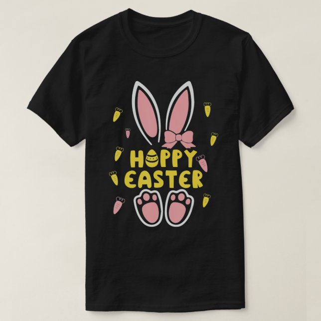 T-shirt Joyeux Lapin De Pâques Vêtements Pour Femmes Homme (Design devant)