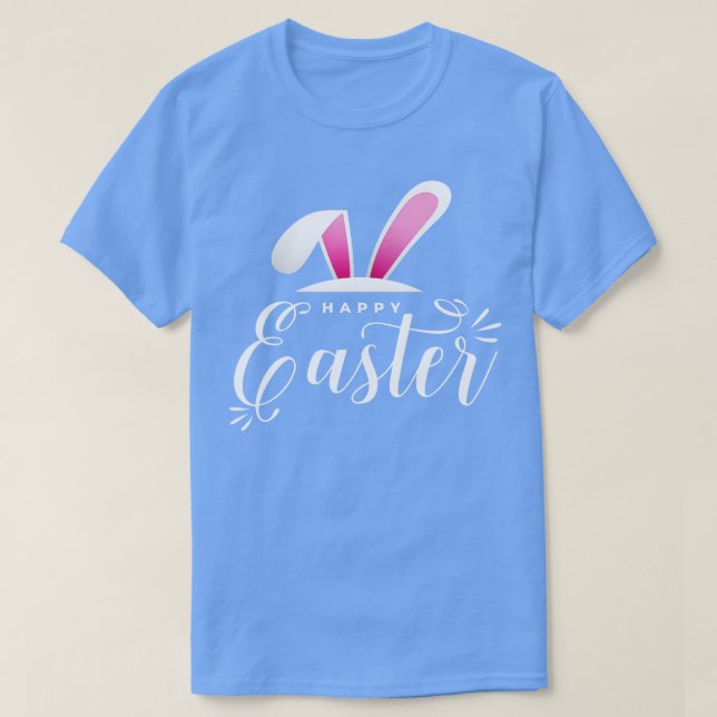 T-shirt Joyeux lapin lapin de Pâques face drôle Jour de Pâ (Design devant)