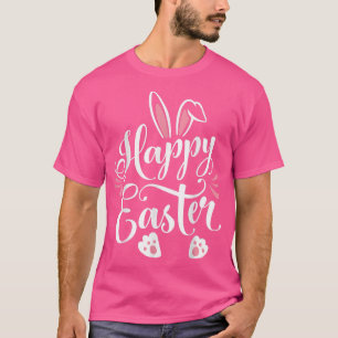 T-shirt Joyeux lapin lapin de Pâques face drôle Jour de Pâ