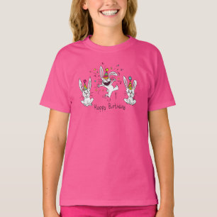 T-shirt Joyeux Lapin Lapin Lapin lapins Enfants mignonette