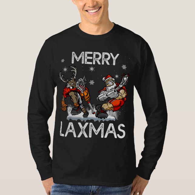 T-shirt Joyeux LAXMAS Vilaine crosse de Noël Père Noël Rei (Devant)