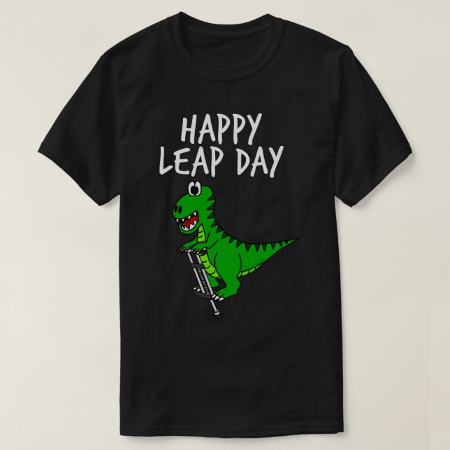 T-shirt Joyeux Leap Day TRex Dinosaur 29 fév 2024 (Design devant)
