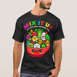 T-shirt Joyeux Légume salade Bowl Cute Kawaii végétarien