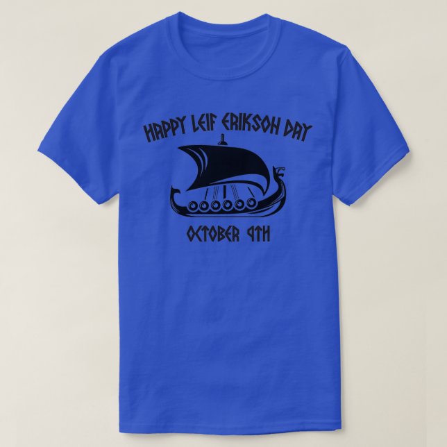 T-shirt Joyeux Leif Erikson Day Vikings 2 (Design devant)