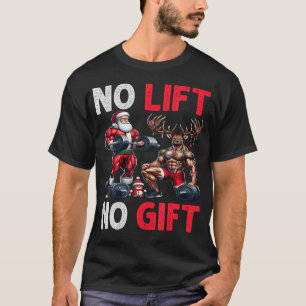 T-shirt Joyeux Liftmas Muscle Père Noël Haltérophilie Xmas