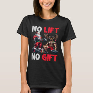 T-shirt Joyeux Liftmas Muscle Père Noël Weighlifting Corps