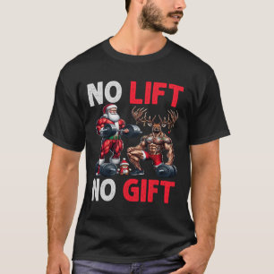 T-shirt Joyeux Liftmas Muscle Père Noël Weighlifting Corps