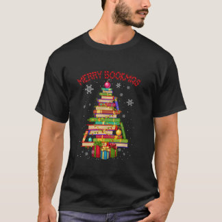 T-shirt Joyeux Livres Books Pine Tree Amusant Lecteur Lect