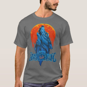 T-shirt Joyeux loup de lune d'Halloween 4317