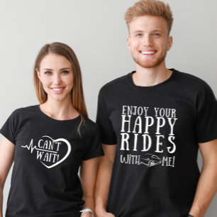 T-shirt Joyeux Lune de miel Hubby Couple nouvellement mari