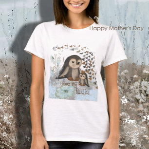 T-shirt Joyeux manchot de la Fête des Mères