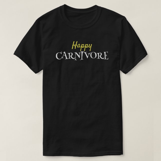 T-shirt Joyeux mangeur de viande de carnivore (Design devant)