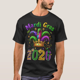 T-shirt Joyeux Mardi Gras 2026 Chapeau de Bouffon