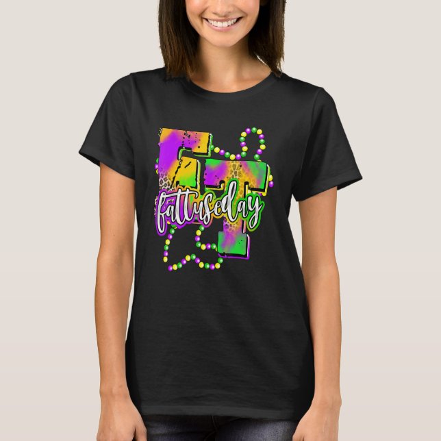 T-shirt Joyeux Mardi Gras Carnaval Gras Mardi Drôle (Devant)