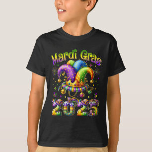 T-shirt Joyeux Mardi Gras Carnival 2025 Mardi Gras Jester 