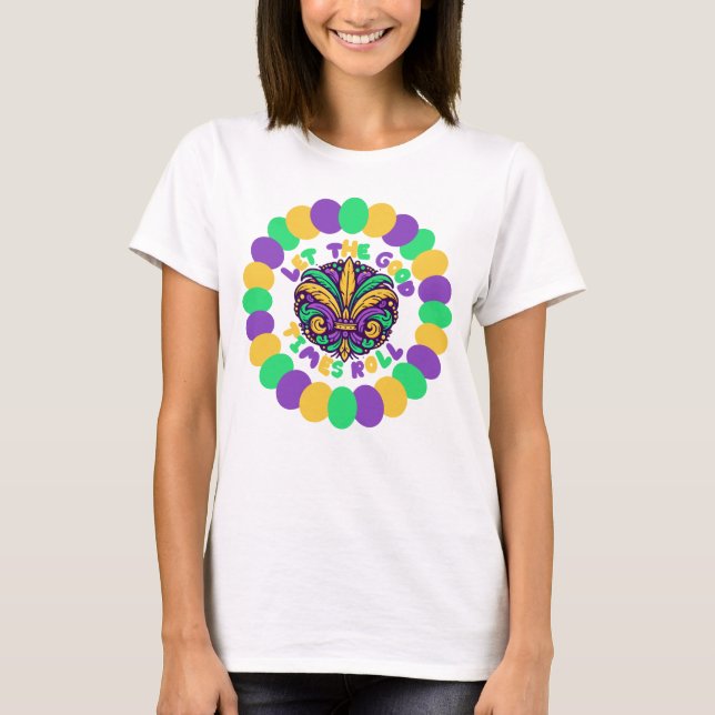 T-shirt Joyeux Mardi Gras fleur de lis (Devant)