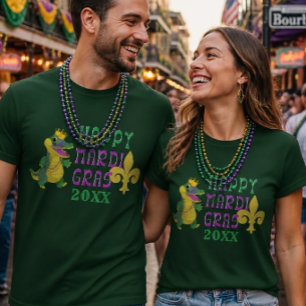 T-shirt Joyeux Mardi Gras Gator King