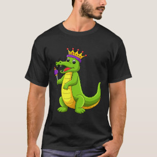 T-shirt Joyeux Mardi Gras King Crocodile Funny Mardi Gras