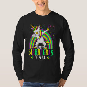T-shirt Joyeux Mardi Gras Yall Unicorn Amusement Pour Homm