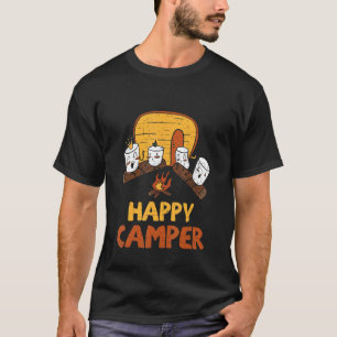 T-shirt Joyeux Marshmallow Camper Bonfire Enfants Femmes M