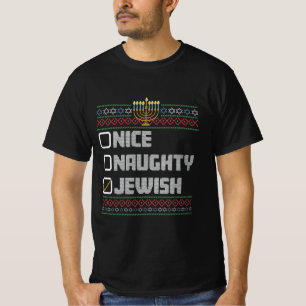 T-shirt Joyeux Mauvais Juif Santa Noël dégueu Hanukkah