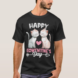 T-shirt Joyeux Meowentine's Day Cute Cat Valentines Day 3