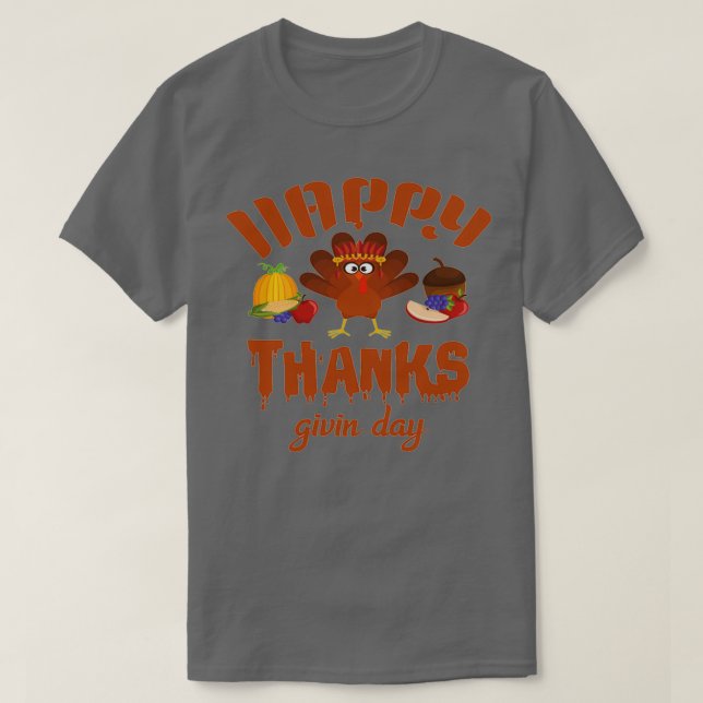 T-shirt Joyeux Merci Givin Day (Design devant)