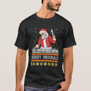 T-shirt Joyeux Mi Ugly Dj Tourne-disque Music Py