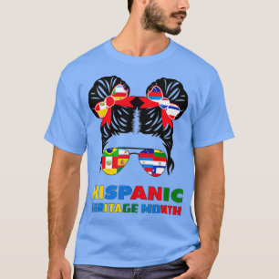 T-shirt Joyeux Mois du patrimoine hispanique Latina Femmes