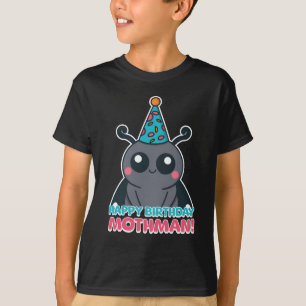 T-shirt Joyeux Mothman d'anniversaire ! Caricature mignon