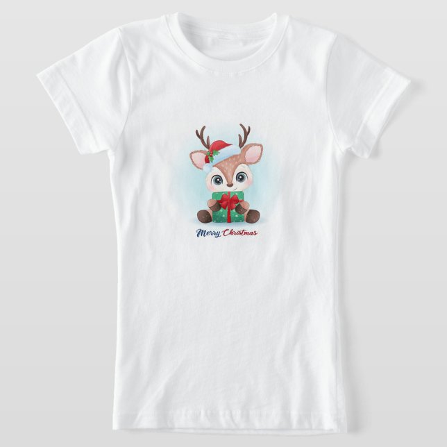 T-Shirt Joyeux Noël (Merry Christmas Reindeer T-Shirt!)