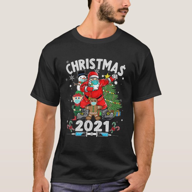 T-shirt Joyeux Noël 2021 - Père Noël (Devant)