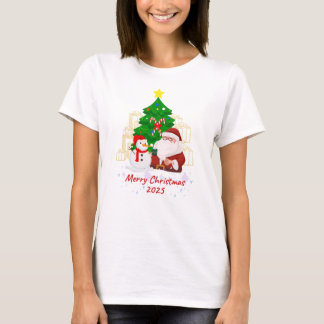T-shirt Joyeux Noël 2025 Unisex Jersey Tee