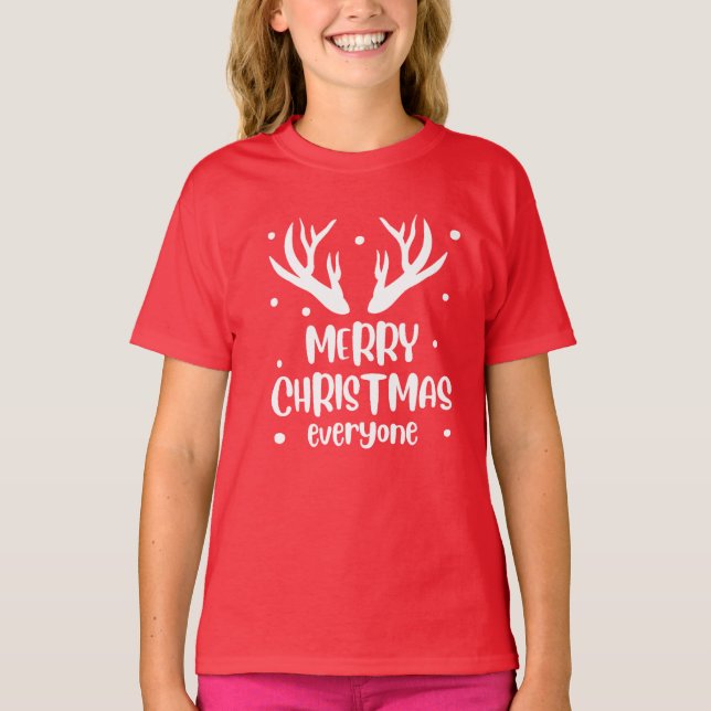 T-shirt Joyeux Noël à tous (Devant)