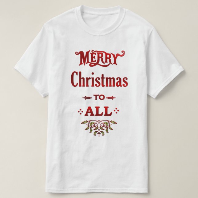 T-shirt Joyeux Noël à tous (Design devant)