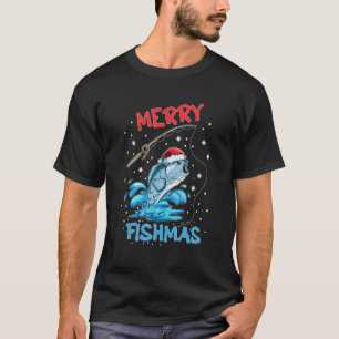 T-shirt Joyeux Noël Angler Angel Poisson Noël Joyeux Noël