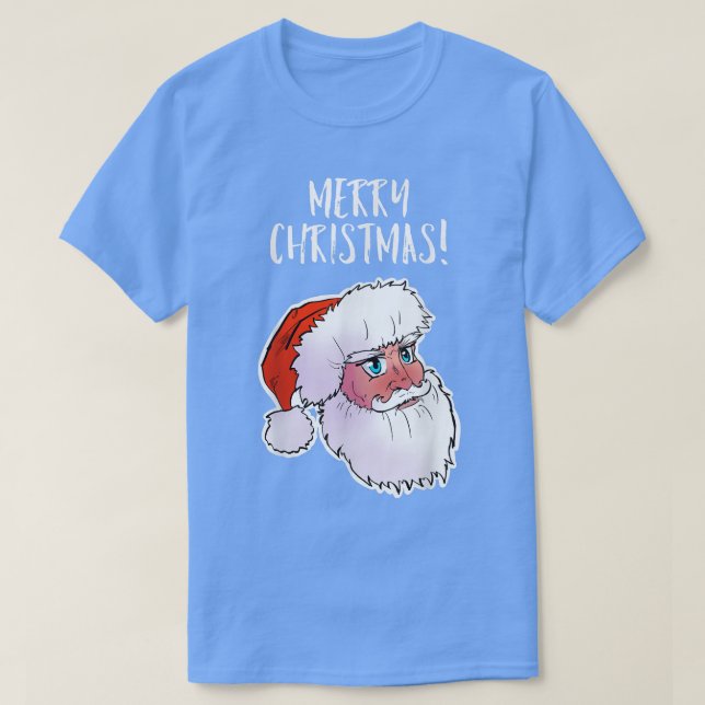T-shirt Joyeux Noël Anime Père Noël (Design devant)