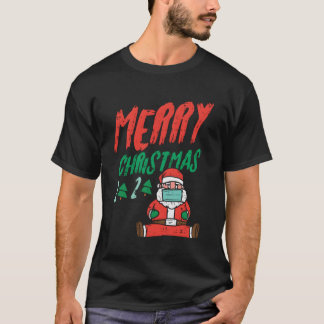 T-shirt Joyeux Noël Arbre 2020 Père Noël En Masque Xmas Qu