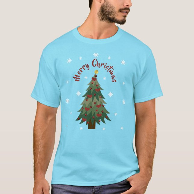 T-shirt Joyeux Noël - Arbre de Noël (Devant)