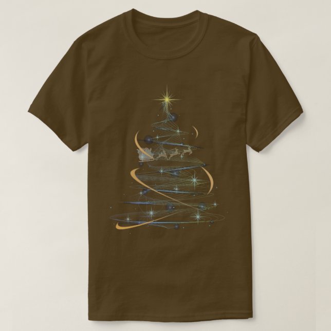 T-shirt Joyeux Noël, arbre de Noël (Design devant)