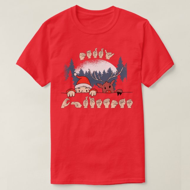 T-shirt Joyeux Noël ASL 1 (Design devant)