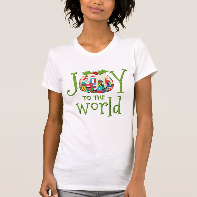 T-shirt Joyeux Noël au monde entier (Devant)