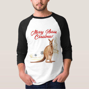 T-shirt Joyeux Noël australien Kangourou