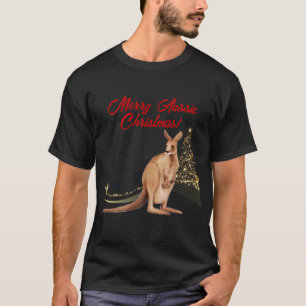 T-shirt Joyeux Noël australien Kangourou