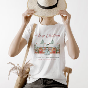 T-shirt Joyeux Noël aux meilleurs voisins jamais