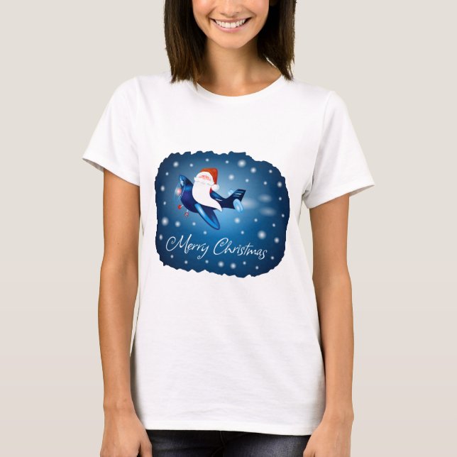 T-shirt Joyeux Noël avec le Père Noël (Devant)