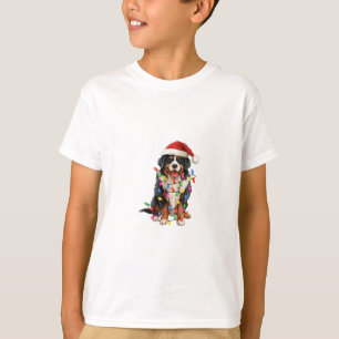T-shirt Joyeux Noël Bernese Mountain Dog Santa Hat