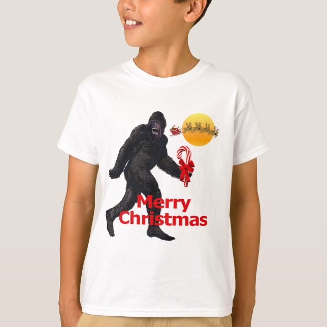 T-shirt Joyeux Noël Bigfoot (Devant)