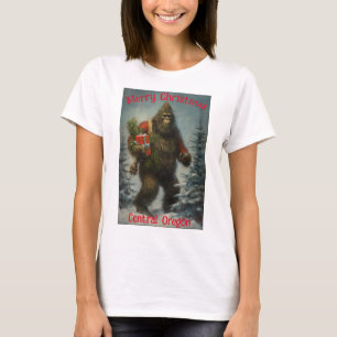T-shirt Joyeux Noël Bigfoot Central Oregon