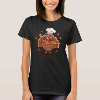 T-shirt Joyeux Noël & Bon Thanksgiving Drôle de Dinde Ital